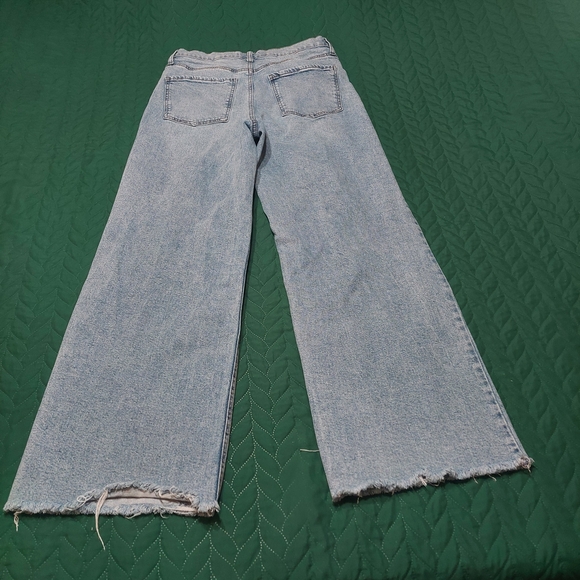 Fashion Nova Light Blue Flare Jeans - Picture 8 of 8